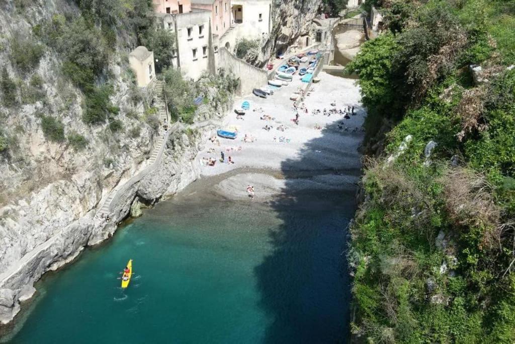 Amalfi Rooms Duoglio Beach -Amazing Seaview Exterior foto